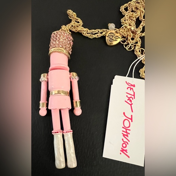 Betsey Johnson Nutcracker Rhinestone Long Pendant Necklace NWT - Picture 8 of 16